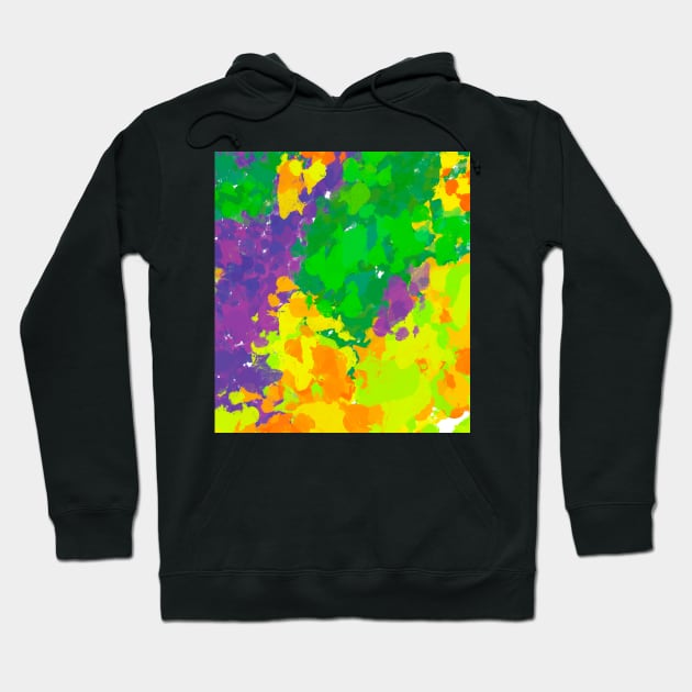 Abstract Mardi Gras Hoodie by Stephanie Kennedy 